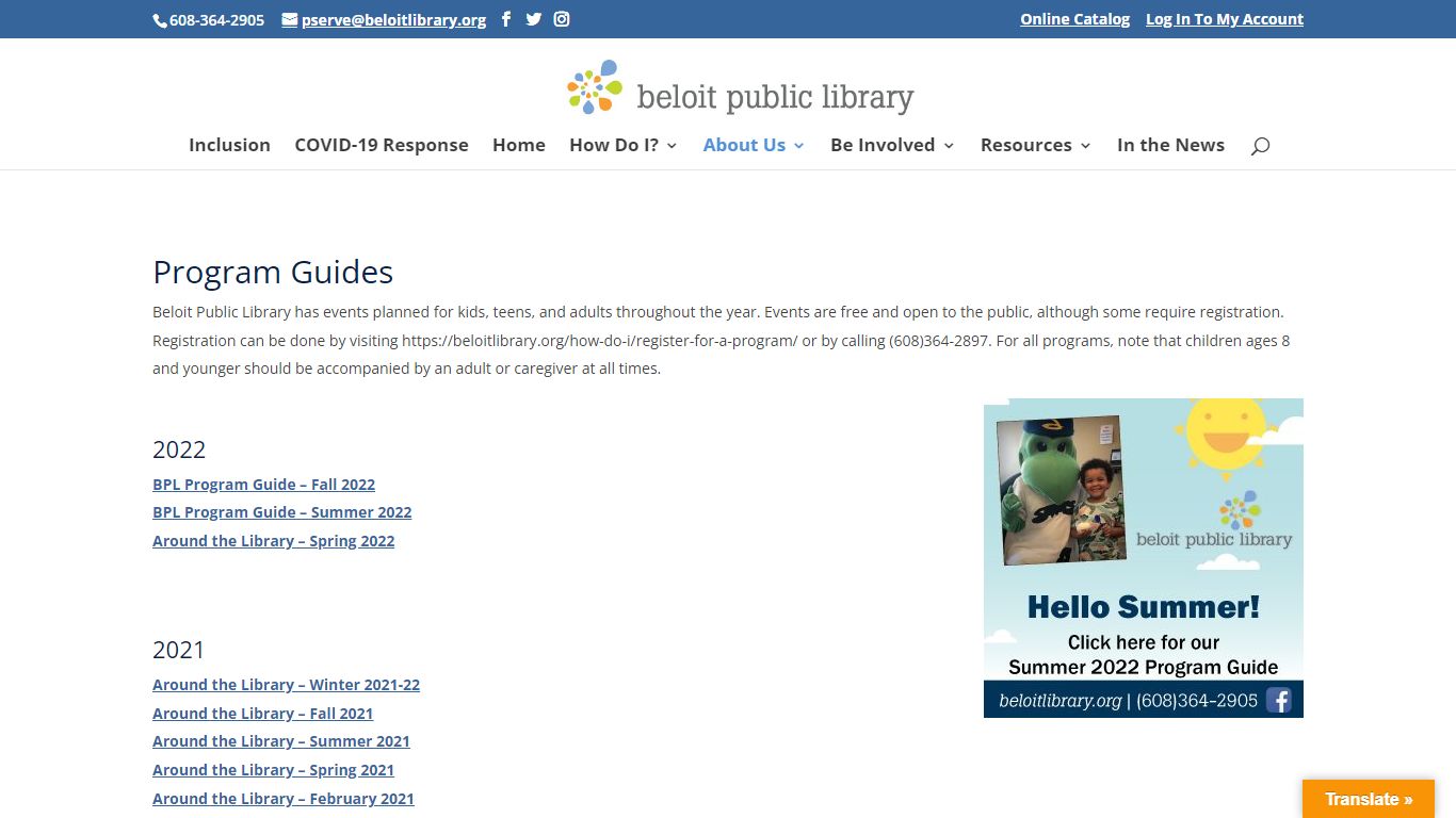 Program Guides | Beloit Public Library