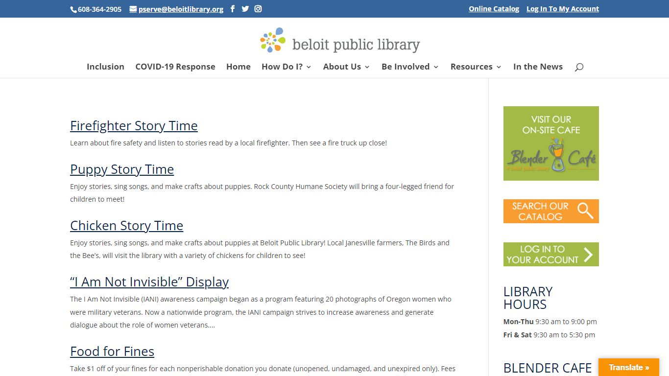 Events | Beloit Public Library