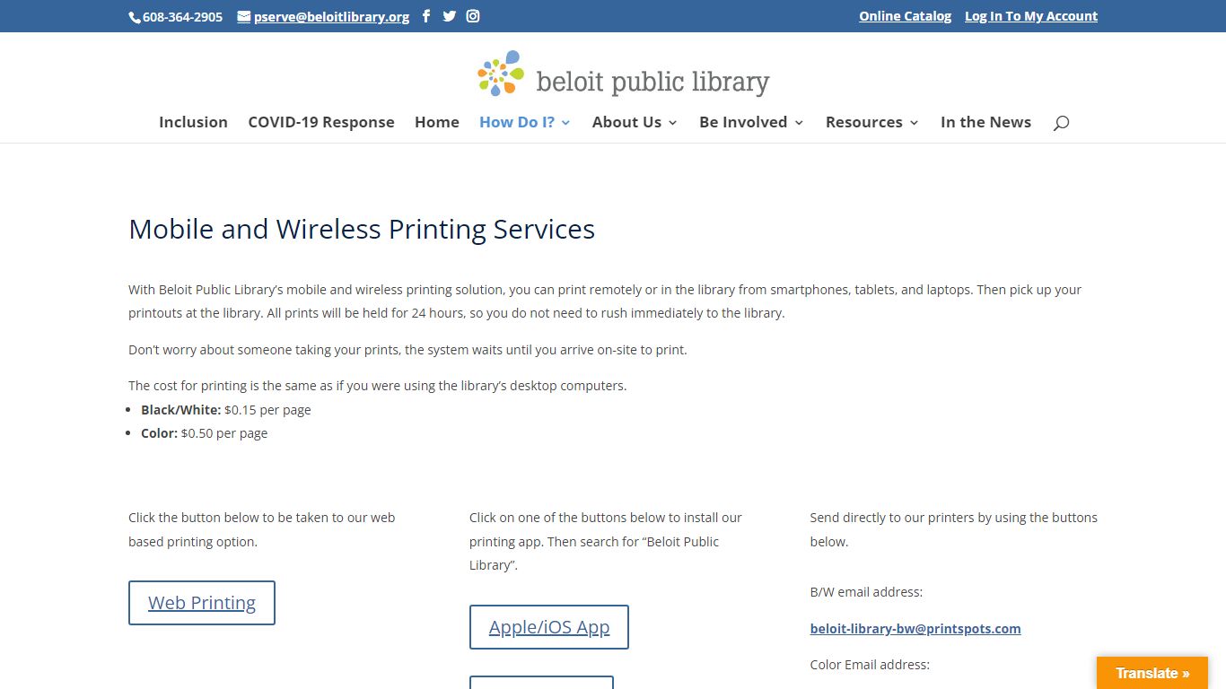 Print from a Mobile Device | Beloit Public Library